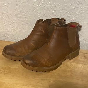 Sorel waterproof leather booties
